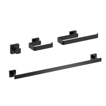 Kibi Blaze 4 Piece Bathroom Hardware Set C-KBA16-4MB